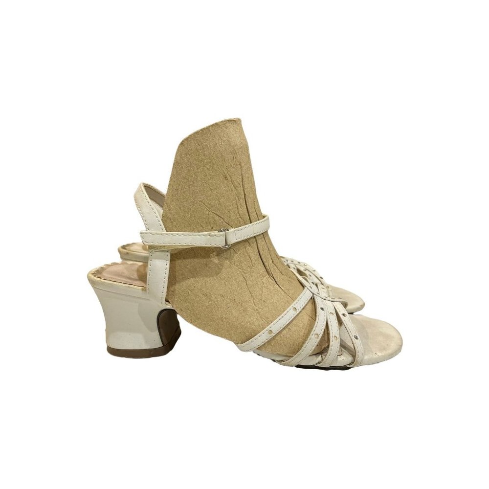 White Sandals Girls size 2 dress shoe